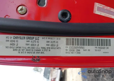 2015 Dodge Challenger Sxt Plus z USA, uszkodzony, nr VIN 2C3CDZBG5FH707815